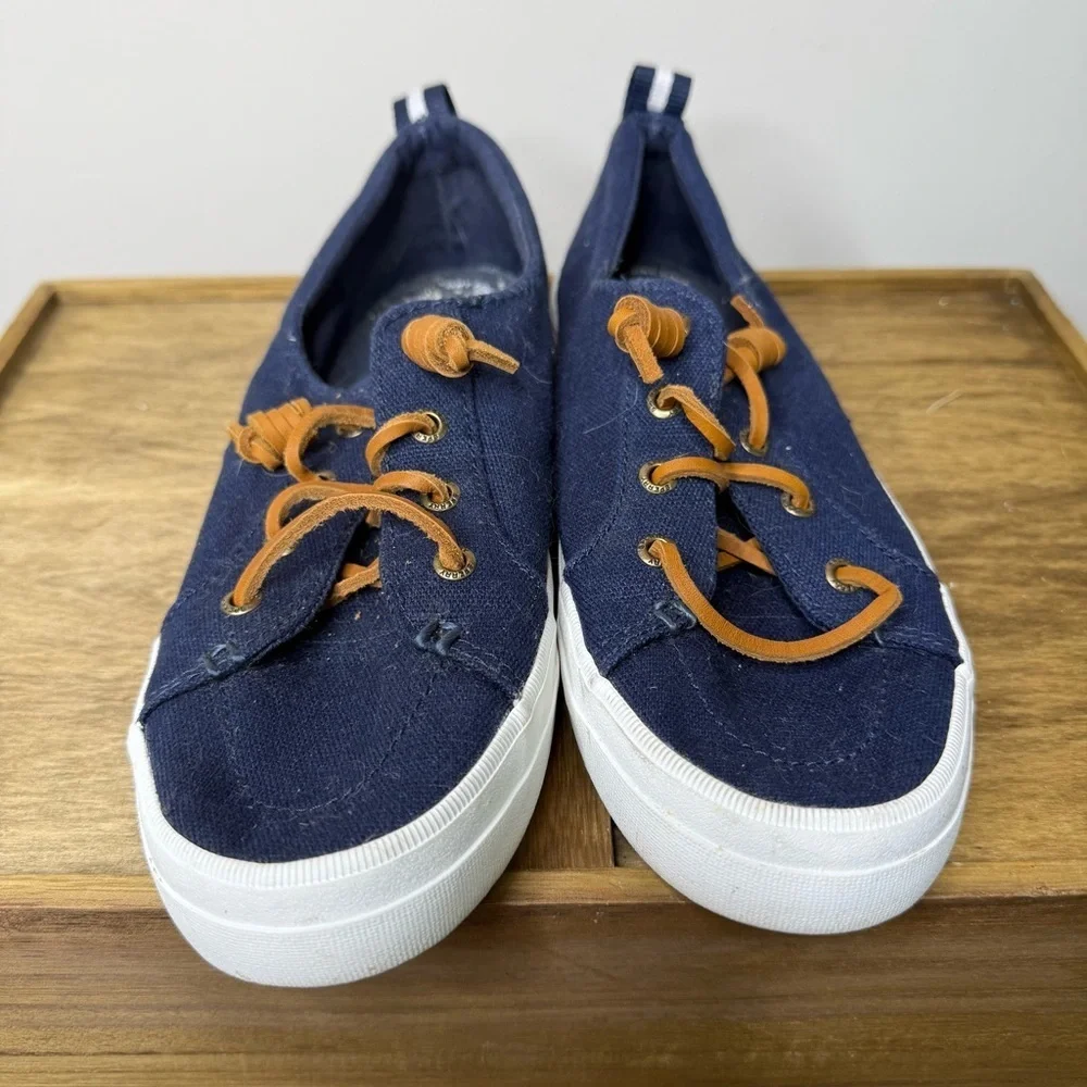 Sperry women’s Navy Canvas Boat Shoes